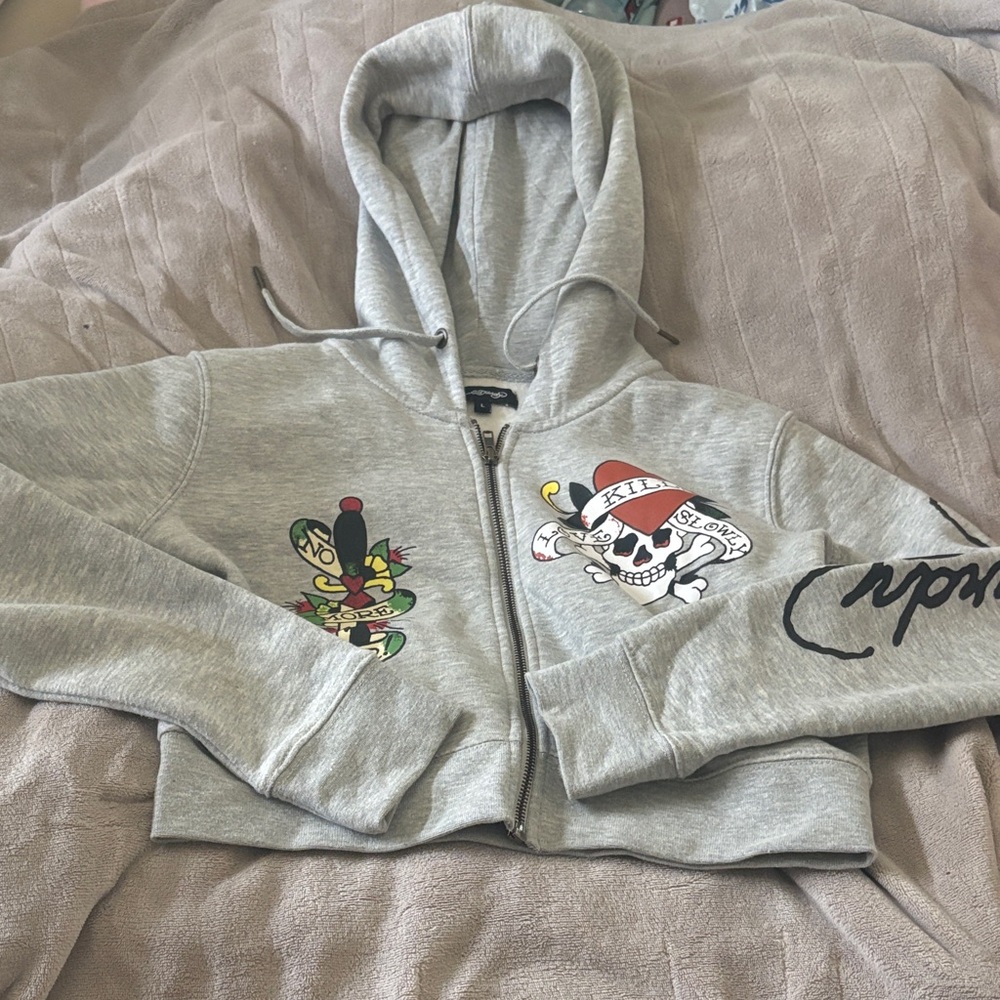 Ed hardy cropped jacket